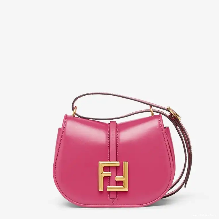 Affordable Calf In Rose C'mon Leather Mini Fendi Bag 0518
